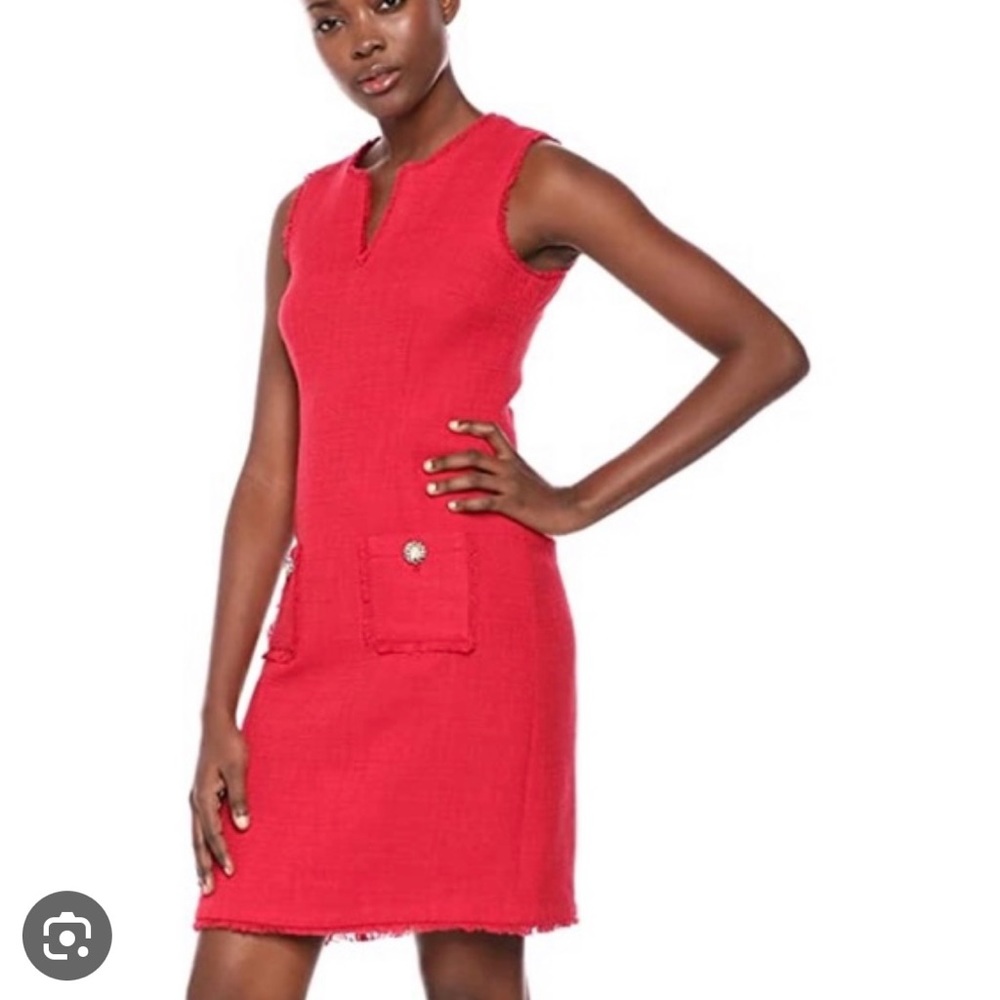 NWT Hot Pink Karl Lagerfeld Tweed Dress